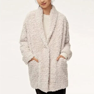Aritzia Wilfred Free Plush Teddy Grete Jacket